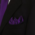 Purple Polyester Pocket Square